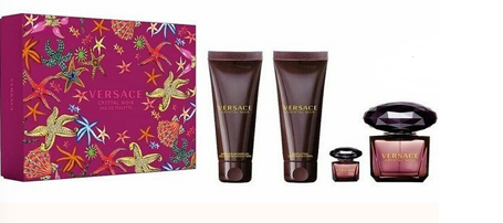 VERSACE  CRYSTAL NOIR  4PCS