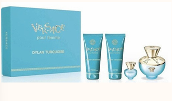 VERSACE  DYLAN TURQUOISE 4 PCS