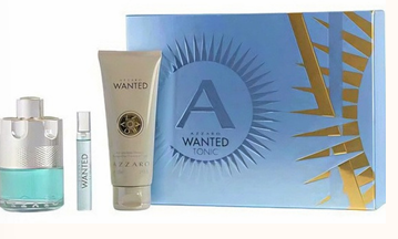 AZZARO  WANTED TONIC  3 PIEZAS