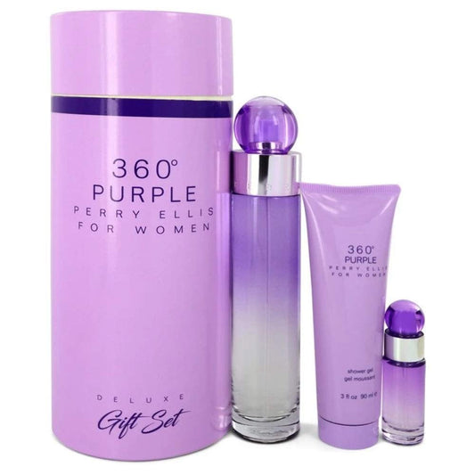 PERRY ELLIS  PURPLE 3PCS